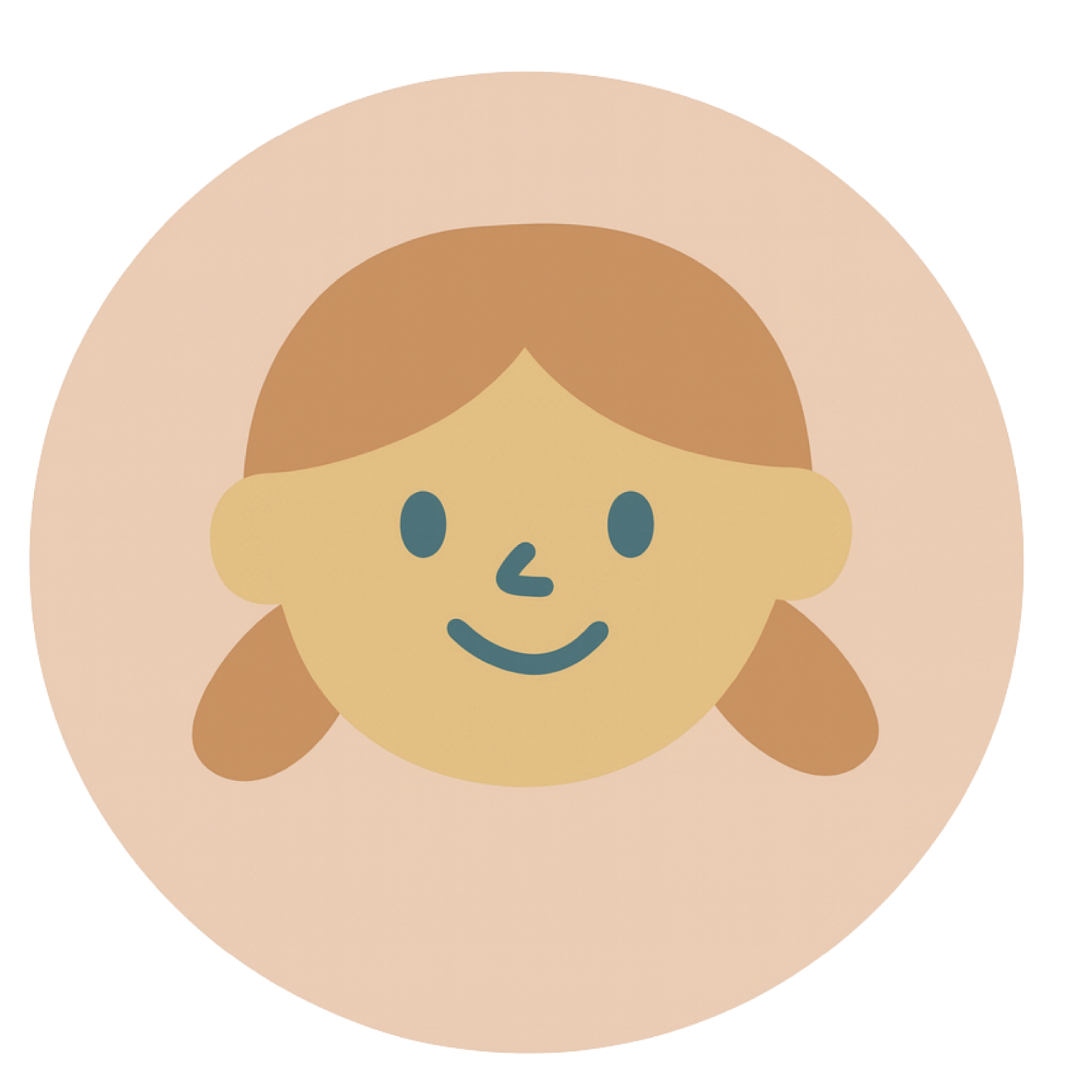 Illustration of a smiling toddler